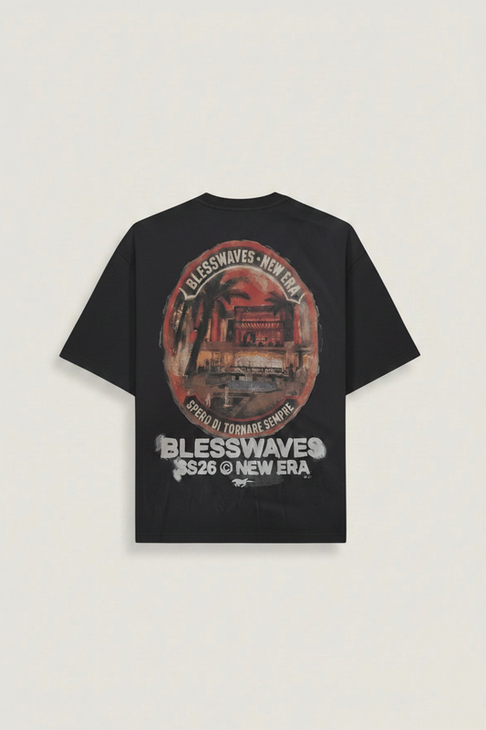 Camiseta Gris Oscuro - Blesswaves New Era